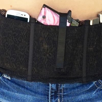 Hidden Heat Lace - Women's Concealed Carry Gun Holster - Natural